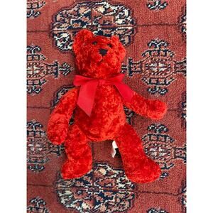 PBC International Crimson Red Valentines Plush Small‎ 10" Teddy Bear